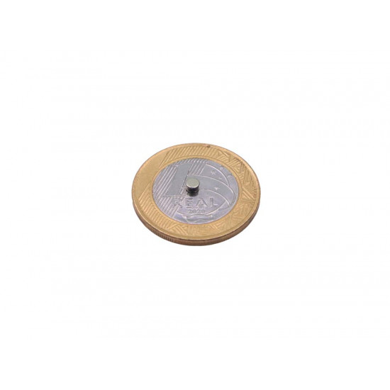 Ímã de neodímio 3x1,5 mm - N42